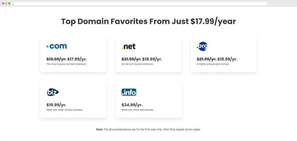 Top Domain Name Siteground